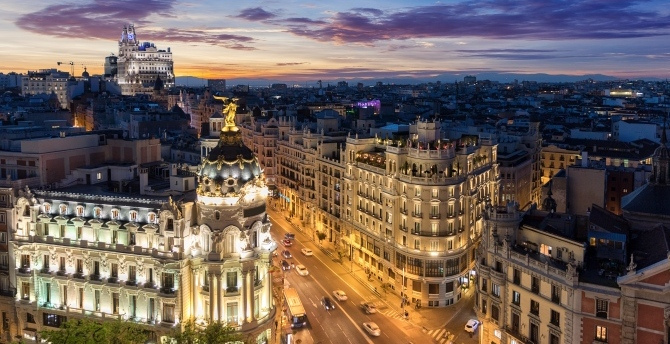 Madrid city view
