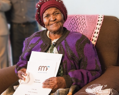 Mrs. Maria Mothupi recently celebrated her 100th birthday, and she was able to do so in her own home for the first time thanks to the Khaya Lam (My House) Land Reform project developed by Atlas Network partner the Free Market Foundation (FMF).